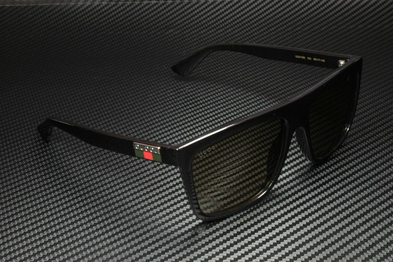 Gucci Men Black Brown Sunglasses