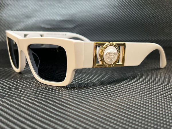 Versace Men's White Gold Sunglasses