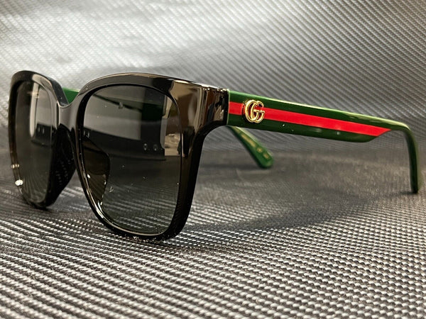 Gucci Women's Black Red Square Sunglasses