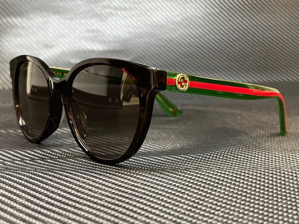 Gucci Women's Cat Eye Green Red Sunglasses