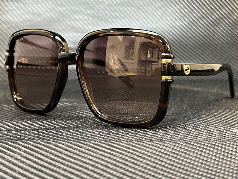 Gucci Women's Havana Square 59mm Sunglasses