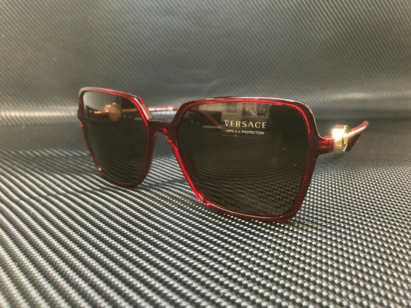 Versace Women's Transparent Red Sunglasses