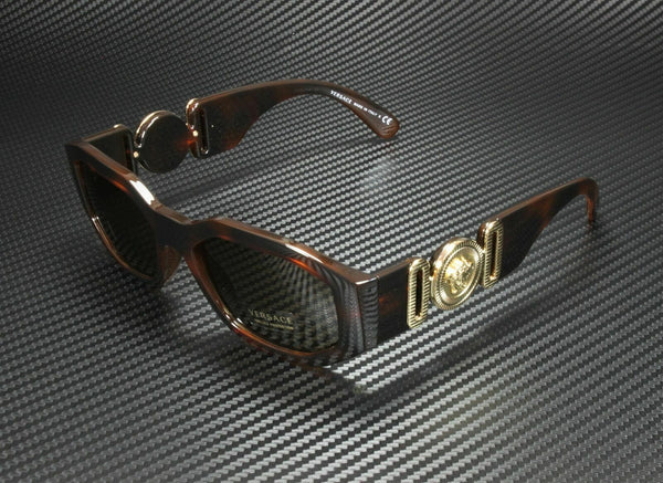 Versace Men's Havana Gold Sunglasses