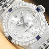 Rolex Women's Sapphire 18k White Gold Watch