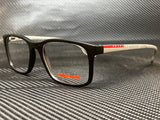 Prada Men's Black Rubber Eyeglasses