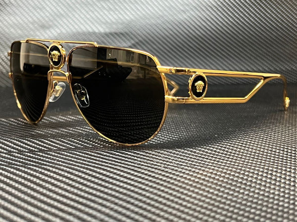 Versace Men's Gold Pilot Sunglasses