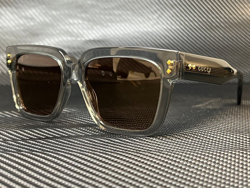 Gucci Men Grey 54mm Sunglasses