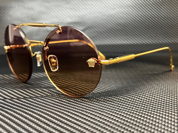 Versace Women's Gold Round Sunglasses