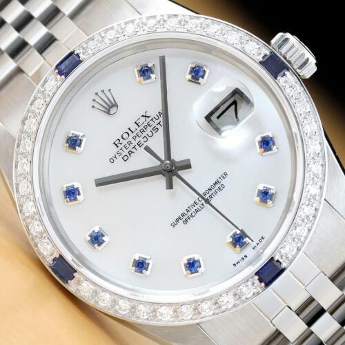 Sale! Rolex Men's Sapphire Datejust 18k Gold Watch
